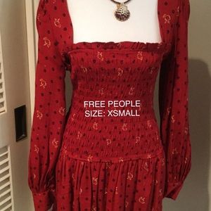 NWT-Free People Brand long sleeve dress